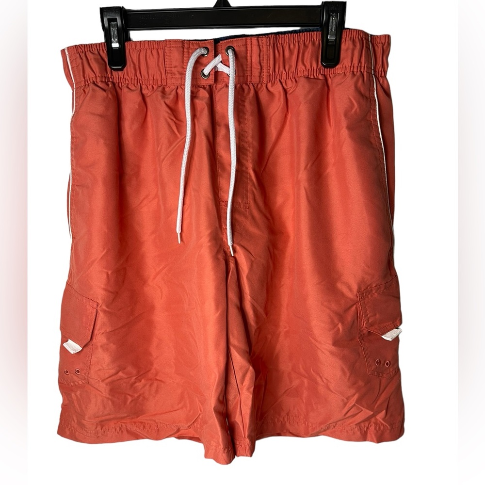 Surf & Swim Co. Men's  orange/coral Swim Trunks L